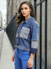 Women's Reverse Denim Contrast Jacket