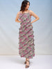 Women's Ditsy Printed Fit And Flare Maxi Dress