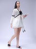 Women's White Short Cover Up Dress