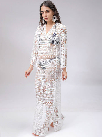 Women's Lace Maxi Cover Up Dress