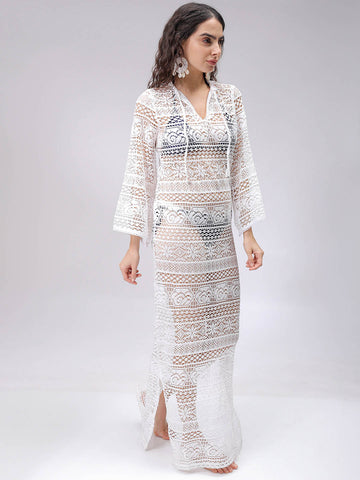 Women's Lace Maxi Cover Up Dress