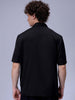 Men's Black Boxy Fit Solid Korean Street Shirt