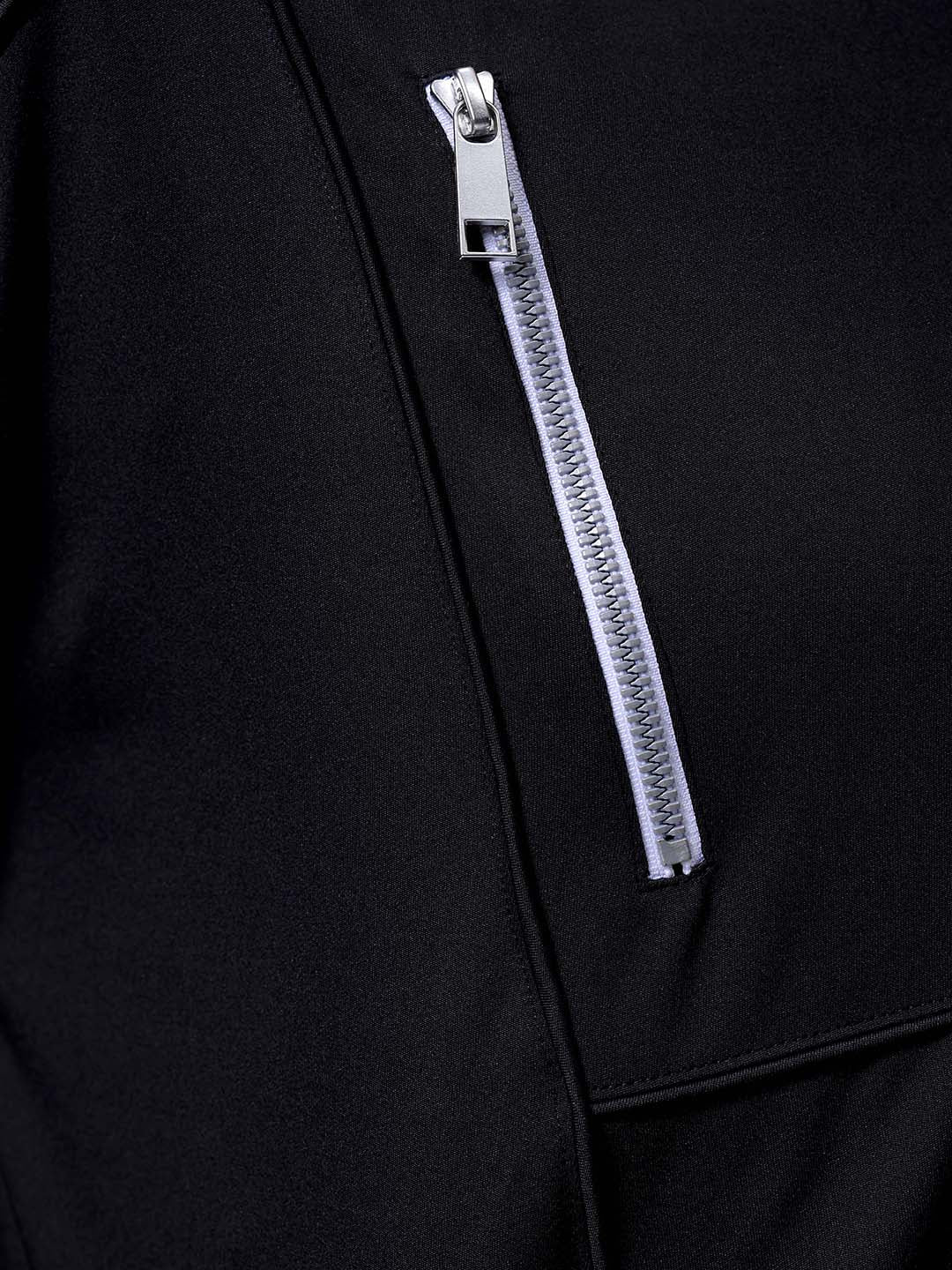 Men's Black Boxy Fit Solid Korean Street Shirt