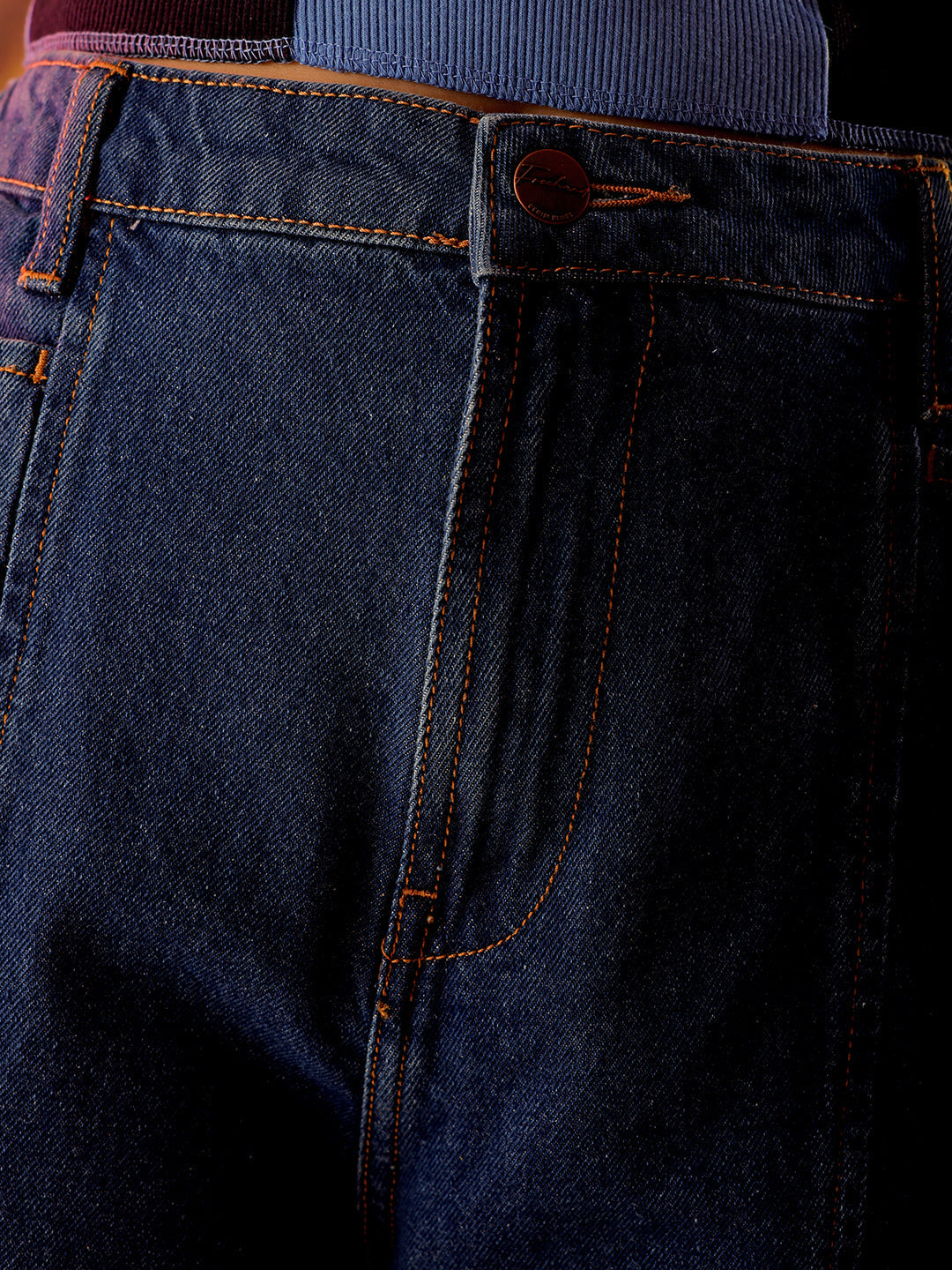 Women's Blue Solid Anti Fit Utility Jeans