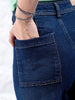 Women's Blue Bootcut Solid High Rise Clean Look Jeans