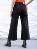 Women's Black Bootcut Fit Solid Five Pocket Jeans