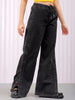 Women's Solid Flared High Rise Five Pocket Jeans
