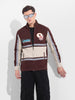 Men's Maroon Regular Fit Graphic Printed Street Wear Shirt