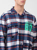 Men's Blue Relaxed Fit Checkered Street Shirt