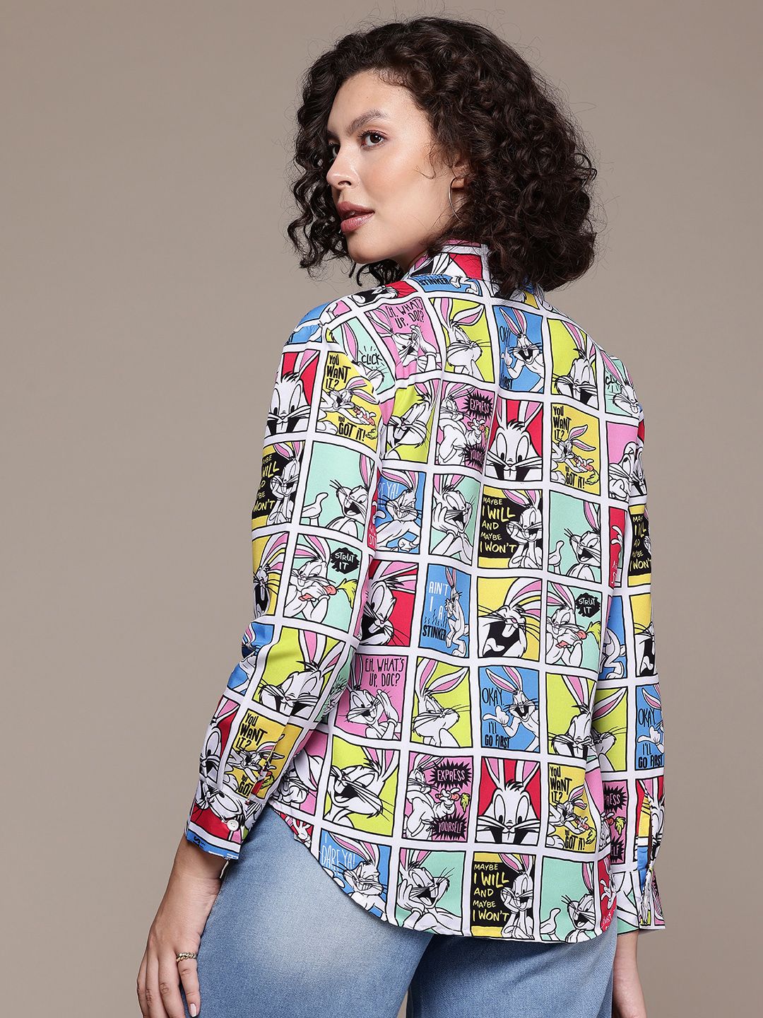 Freehand Women Regular Fit Looney Tunes Casual Shirt