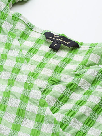 Women's Fitted Textured Wrap Top