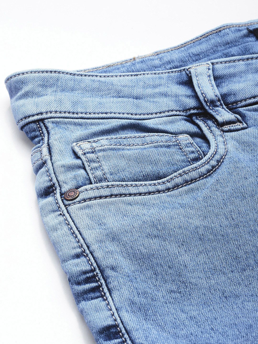 Women's Blue Slim Fit Vintage Jeans