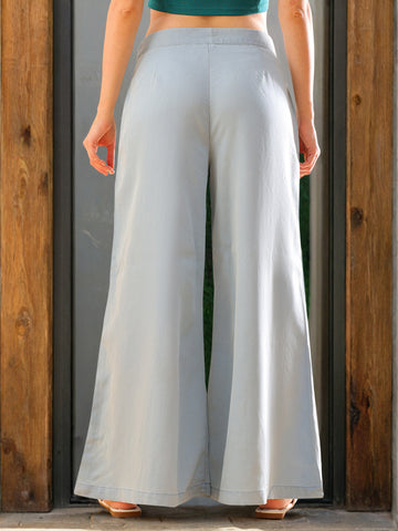 Women's High Waist Denim Flare Pant