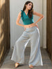 Women's High Waist Denim Flare Pant