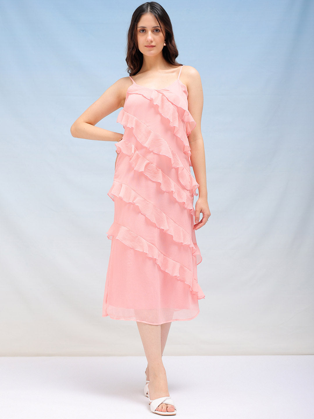 Women's Solid A-Line Slip Dress