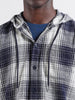 Men's Blue Regular Fit Checked Casual Shirt