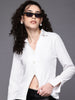 Freehand Women Regular Fit Textured Casual Long Shirt
