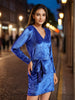 Women's Solid Velvet Dress