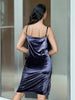 Women's Solid Velvet Dress