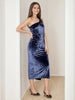 Women's Solid Velvet Dress