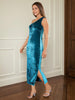 Women's Solid Velvet Dress