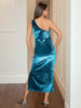 Women's Solid Velvet Dress