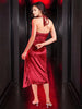 Women's Solid Velvet Dress