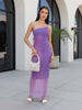 Women's Purple Regular Fit Party Wear Dress
