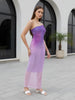 Women's Purple Regular Fit Party Wear Dress