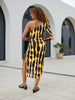 Women Regular Fit Yellow Full Sleeves Dress