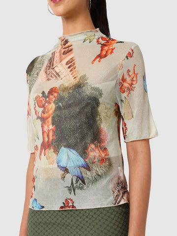 Women's Multicolor Regular Fit Party Wear Top