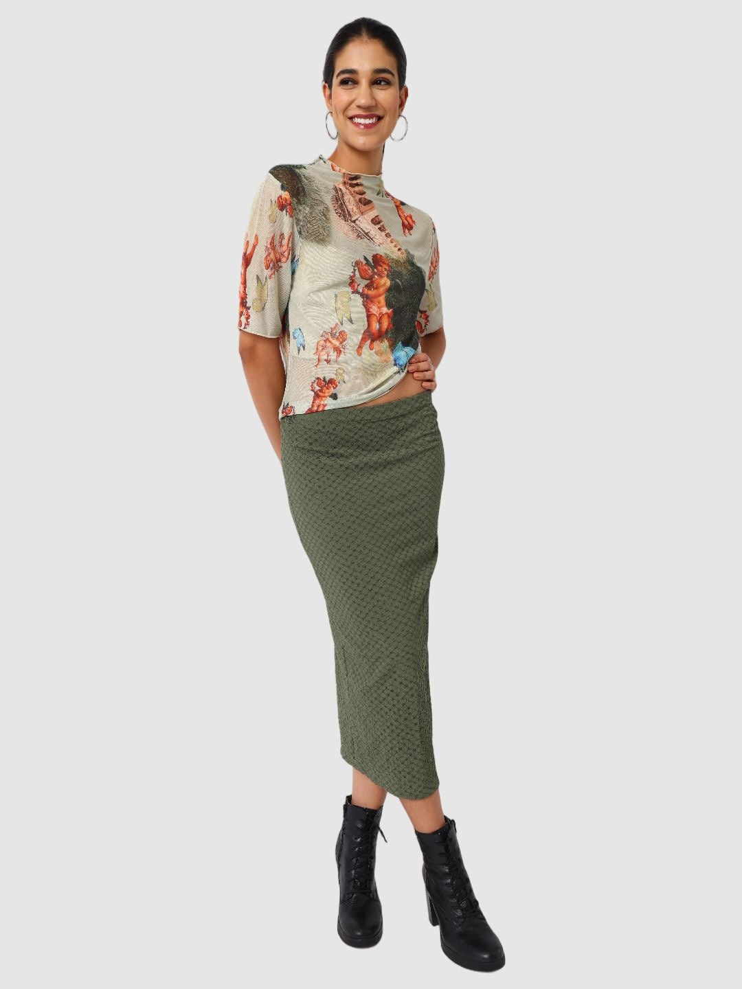 Women's Multicolor Regular Fit Party Wear Top