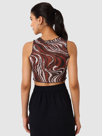 Women's Black Regular Fit Party Wear Top