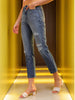 Women's Distress Straight Fit Jeans