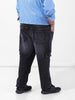 Men's Grey Regular Fit Casual Jeans