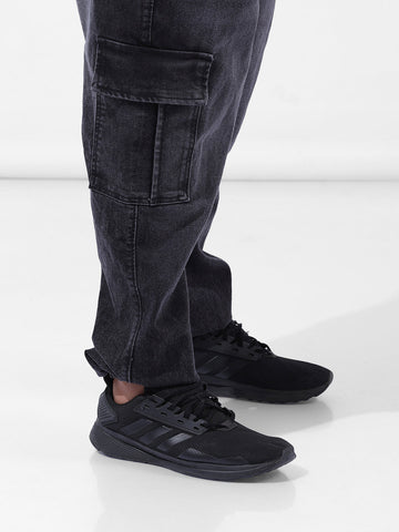 Men's Grey Regular Fit Casual Jeans