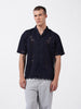 Men's Blue Relaxed Fit Solid  Resort Wear Shirt