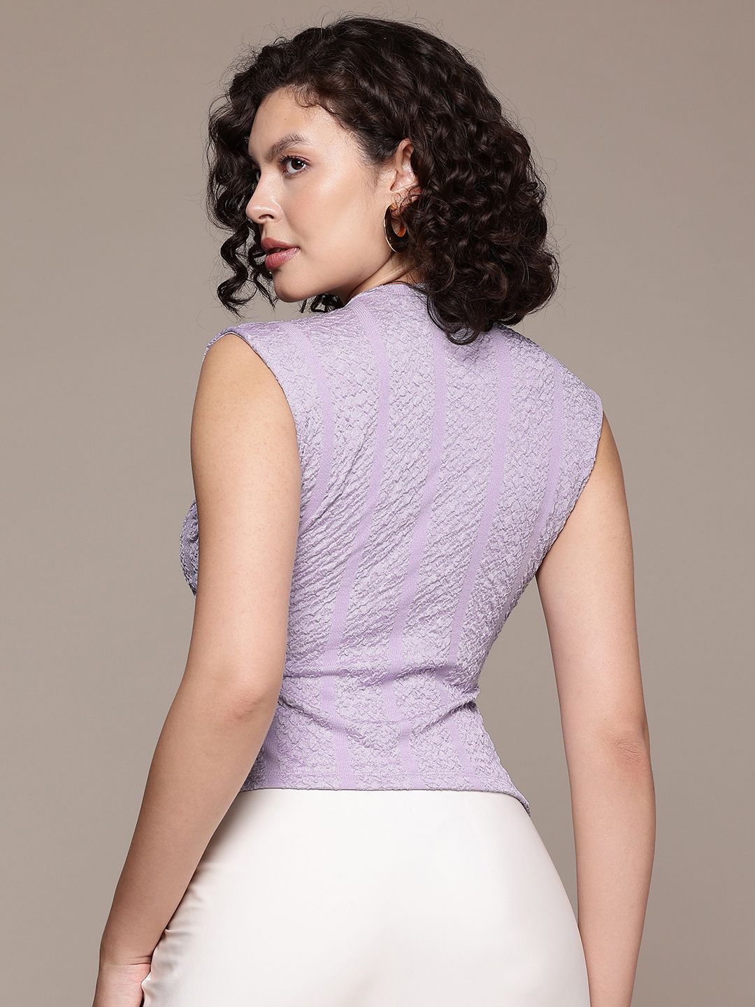 Women's Fitted Textured Regular Top