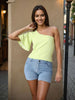 Women's Yellow Regular Fit Casual Top