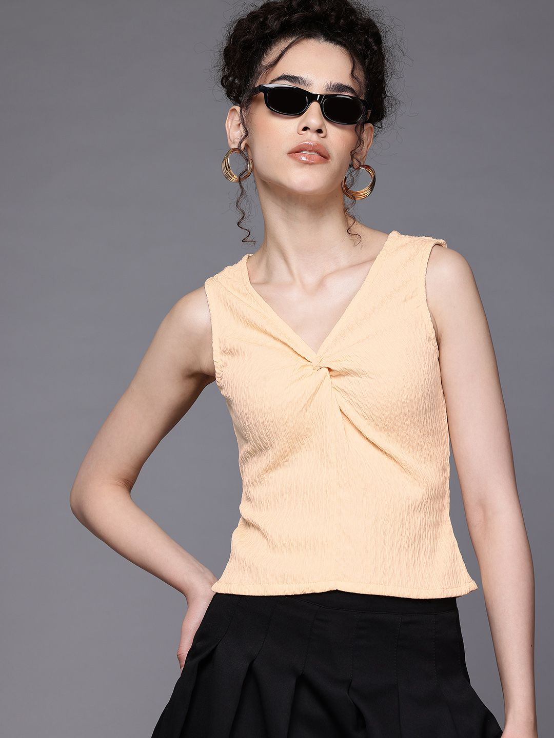 Women's Fitted Textured Tank Top