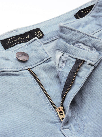 Women's Blue Slim Fit Vintage Jeans