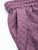 Women's Purple Regular Fit Casual Trousers