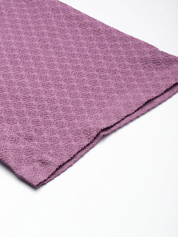 Women's Purple Regular Fit Casual Trousers