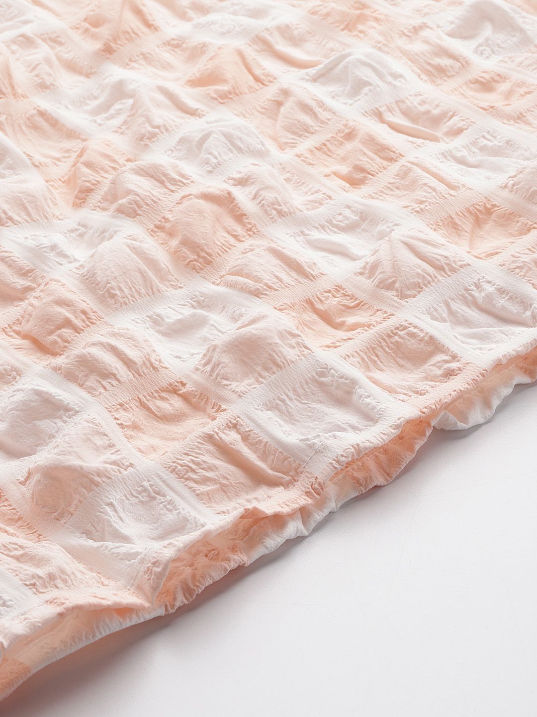 Freehand Peach Fitted Textured Top & Skrit Co-ords Set