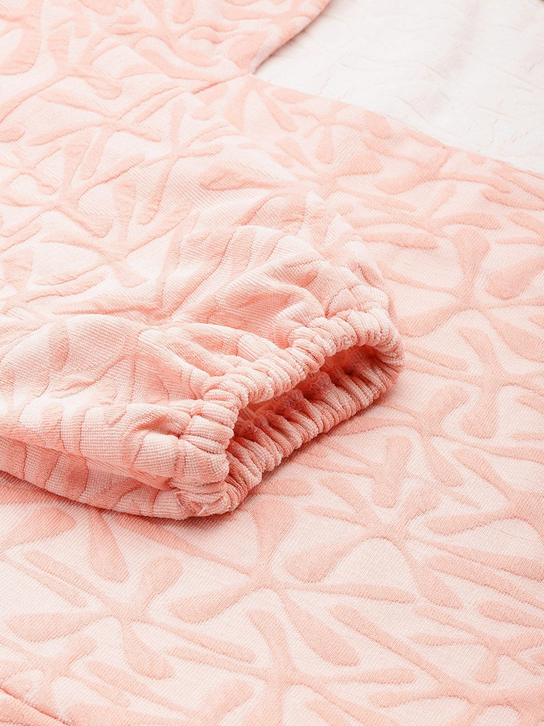 Freehand Women Fit and Flare Textured Midi Dress