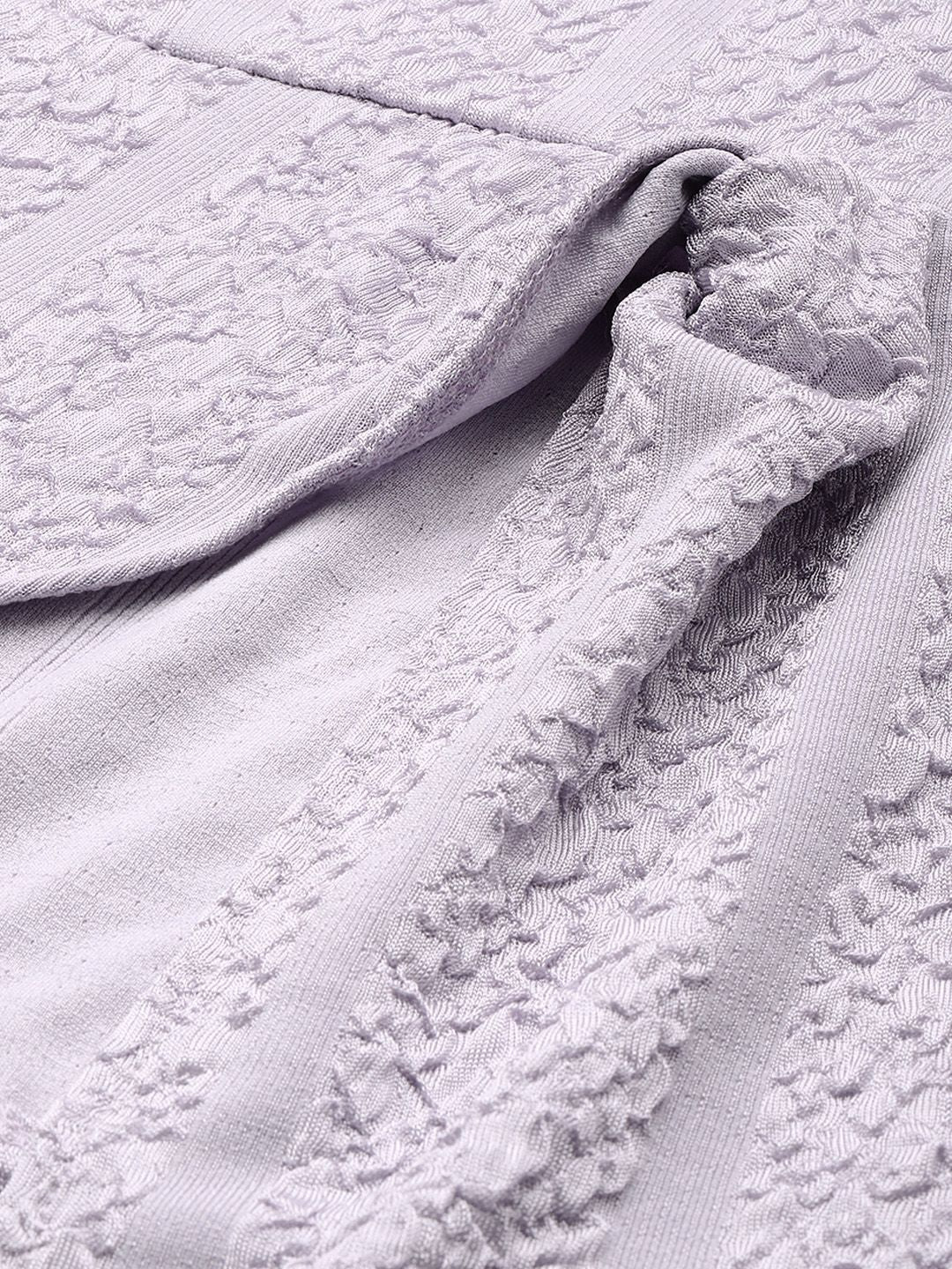 Women's Regular Fit  Textured Knotted Top