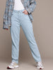 Women's Blue Slim Fit Casual Jeans