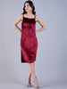 Women's Solid Velvet Dress