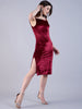 Women's Solid Velvet Dress