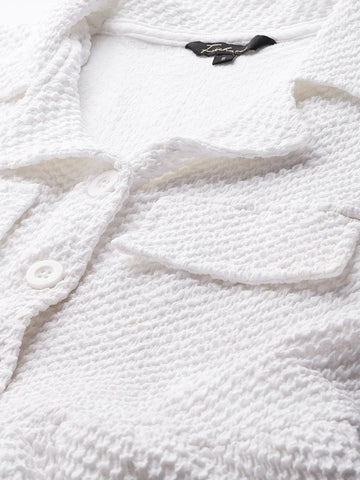 Freehand Women Relaxed Fit Textured Shirt Dress